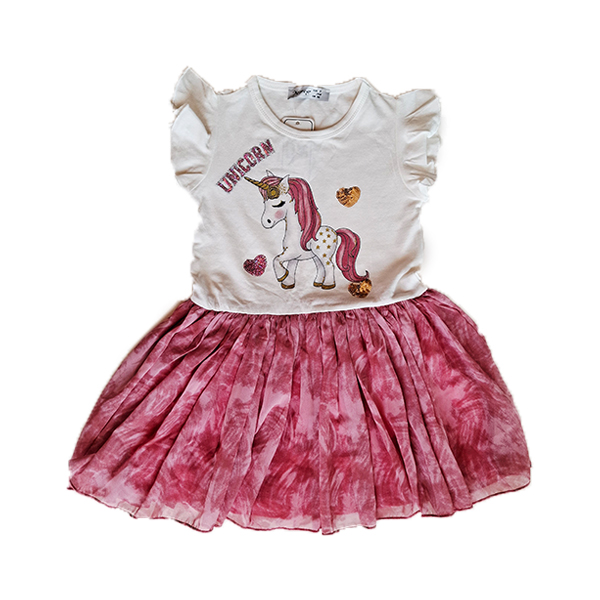 پیراهن دخترانه تک شاخ